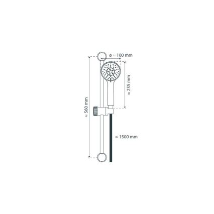 Schütte 64830 - Душ комплект NAPOLI лъскав хром