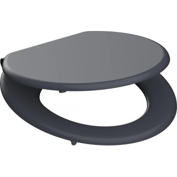 Schütte 80104 - Тоалетна седалка SPIRIT, антрацит, SoftClose (меко затваряне), МДФ дърво