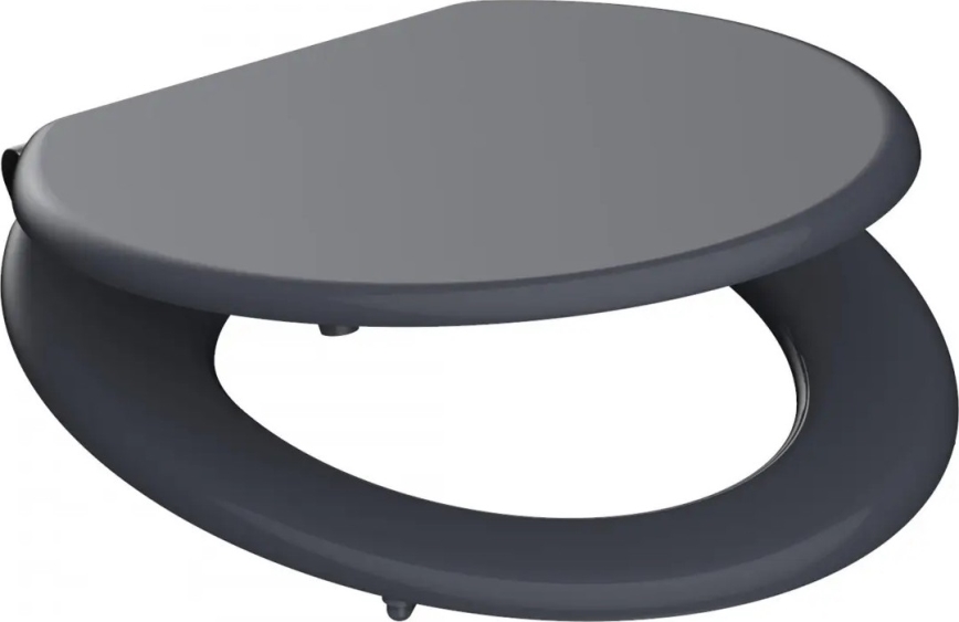 Schütte 80104 - Тоалетна седалка SPIRIT, антрацит, SoftClose (меко затваряне), МДФ дърво