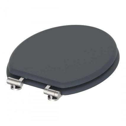Schütte 80104 - Тоалетна седалка SPIRIT, антрацит, SoftClose (меко затваряне), МДФ дърво