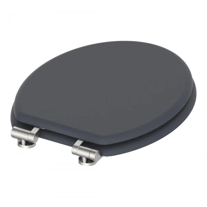 Schütte 80104 - Тоалетна седалка SPIRIT, антрацит, SoftClose (меко затваряне), МДФ дърво