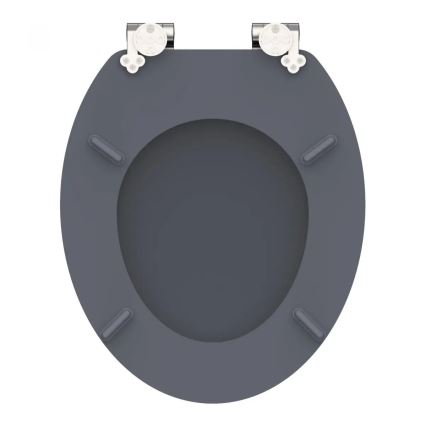 Schütte 80104 - Тоалетна седалка SPIRIT, антрацит, SoftClose (меко затваряне), МДФ дърво