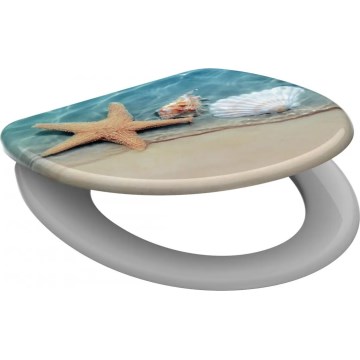 Schütte 82196 - Тоалетно седало BEACH с плавно затваряне (SoftClose), от дуропласт