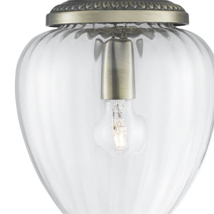Searchlight - Висящ полилей PINEAPPLE 1xE27/60W/230V месинг