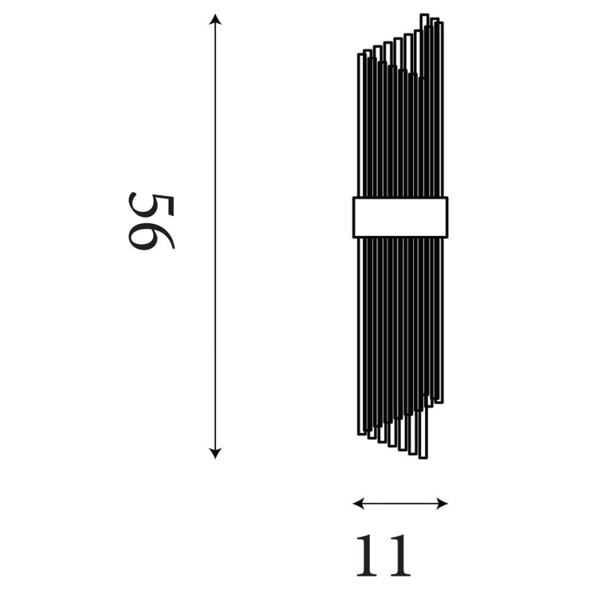 Searchlight - Настенно осветително тяло LARA 2xE14/60W/230V