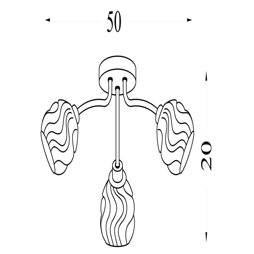 Searchlight - Плафон ASTRAL 3xG9/33W/230V матов хром