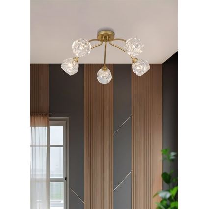 Searchlight - Плафон ASTRAL 5xG9/33W/230V златист