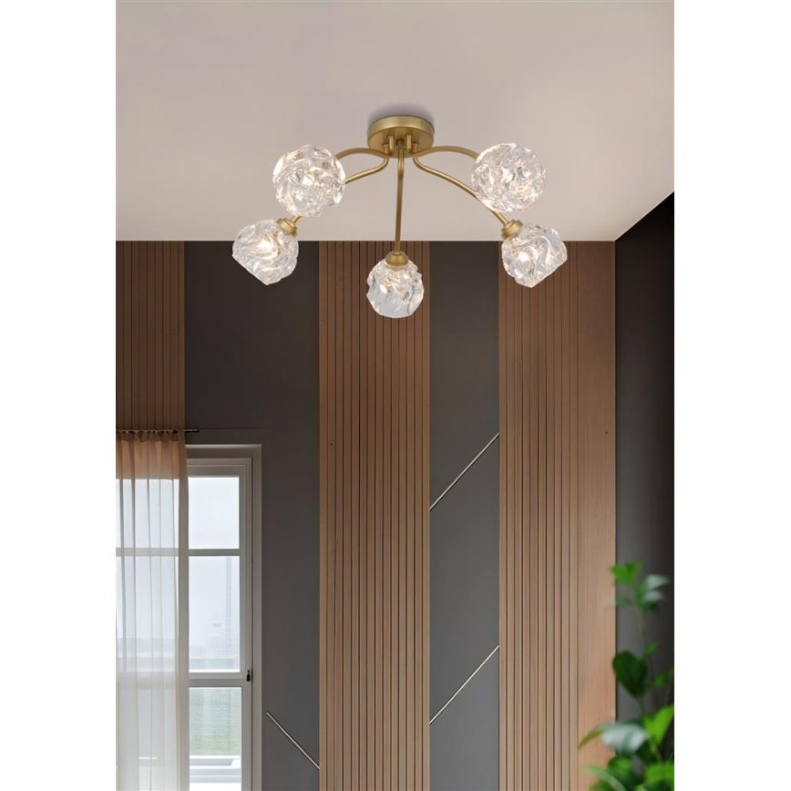 Searchlight - Плафон ASTRAL 5xG9/33W/230V златист