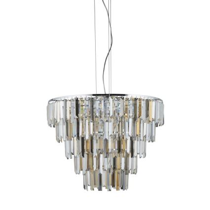 Searchlight - Кристален висящ полилей CLARISSA 9xE14/40W/230V