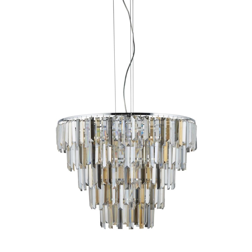 Searchlight - Кристален висящ полилей CLARISSA 9xE14/40W/230V