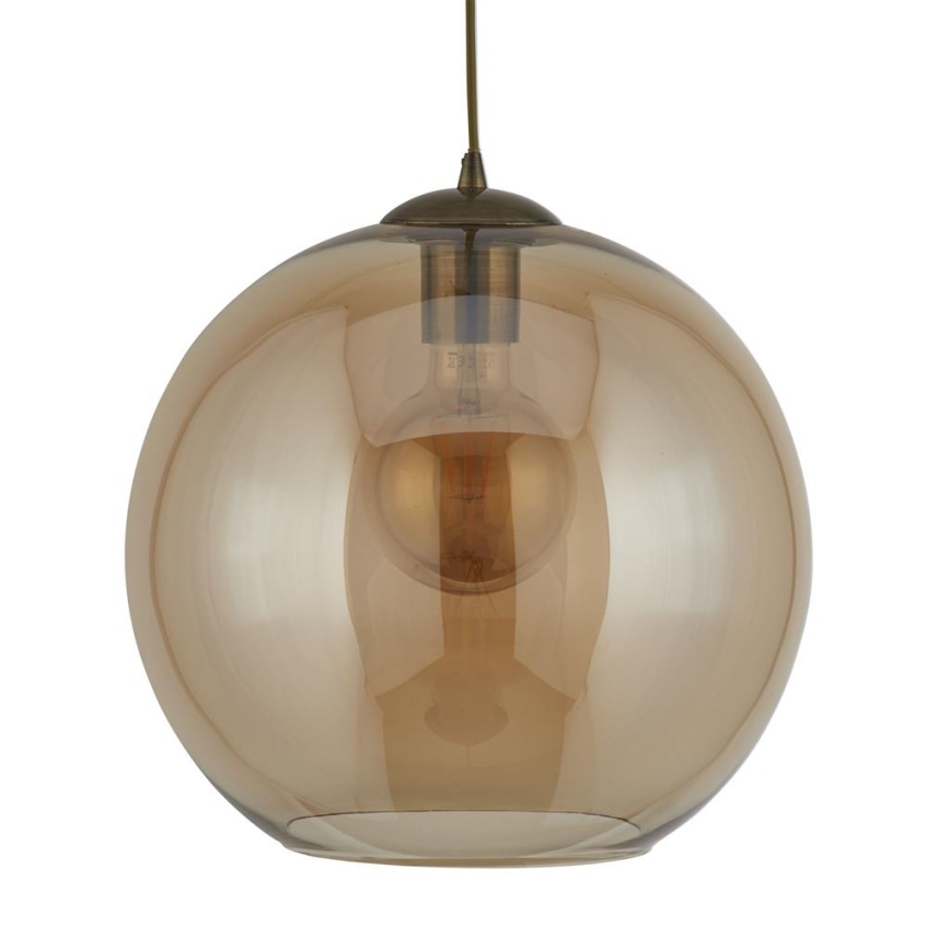 Searchlight - Висящ полилей BALL 1xE27/60W/230V кафяв