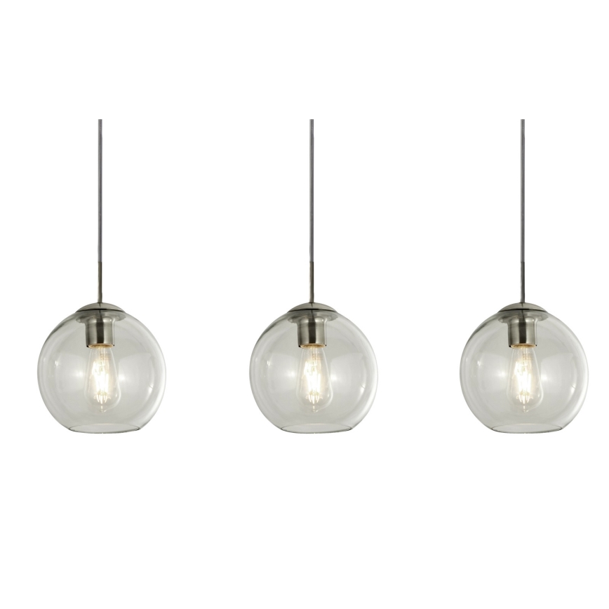 Searchlight - Пендел PENDANT 3xE27/40W/230V матов хром