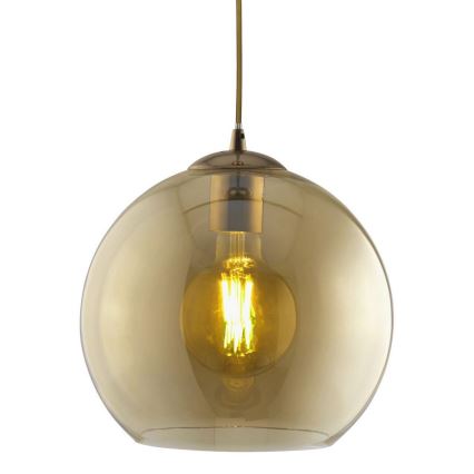 Searchlight - Висящ полилей BALL 1xE27/60W/230V кафяв