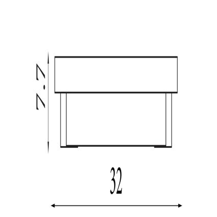 Searchlight - LED стенно осветително тяло ANCHOR LED/12W/230V