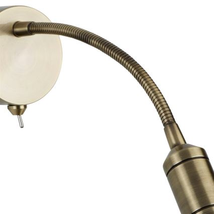 Searchlight - LED Гъвкав малко лампа ADJU LED/1W/230V месинг