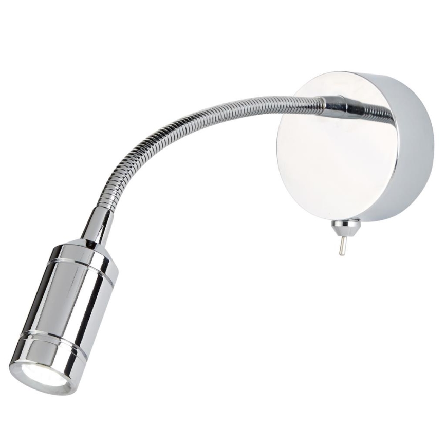 Searchlight - LED Гъвкав малка лампа ADJU LED/1W/230V лъскав хром