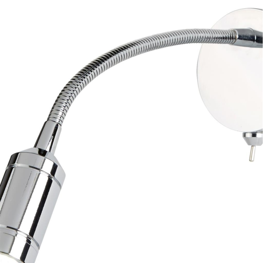 Searchlight - LED Гъвкав малка лампа ADJU LED/1W/230V лъскав хром