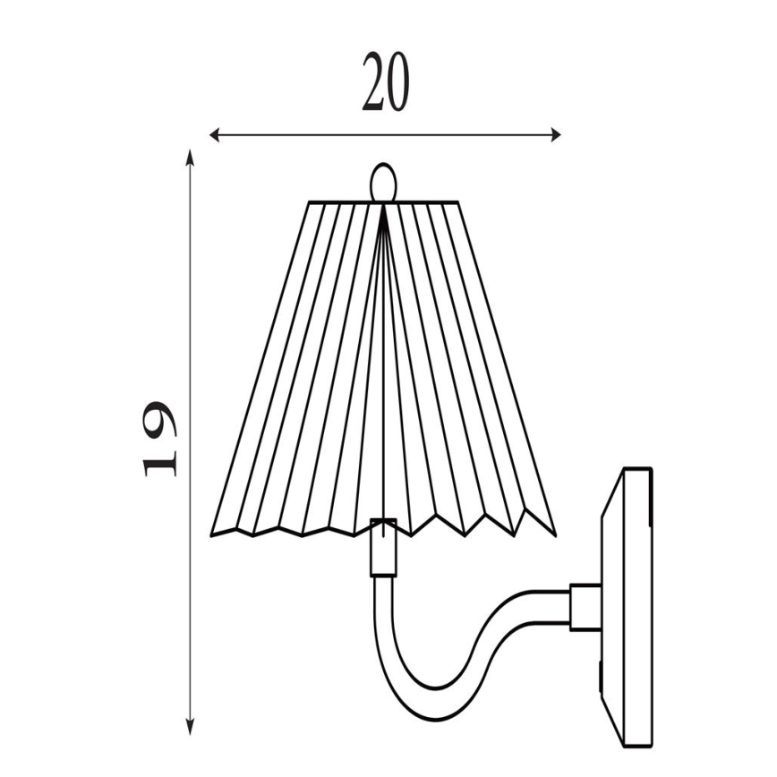 Searchlight - LED Димируемо стенно осветително тяло DANISH LED/1,5W/230V
