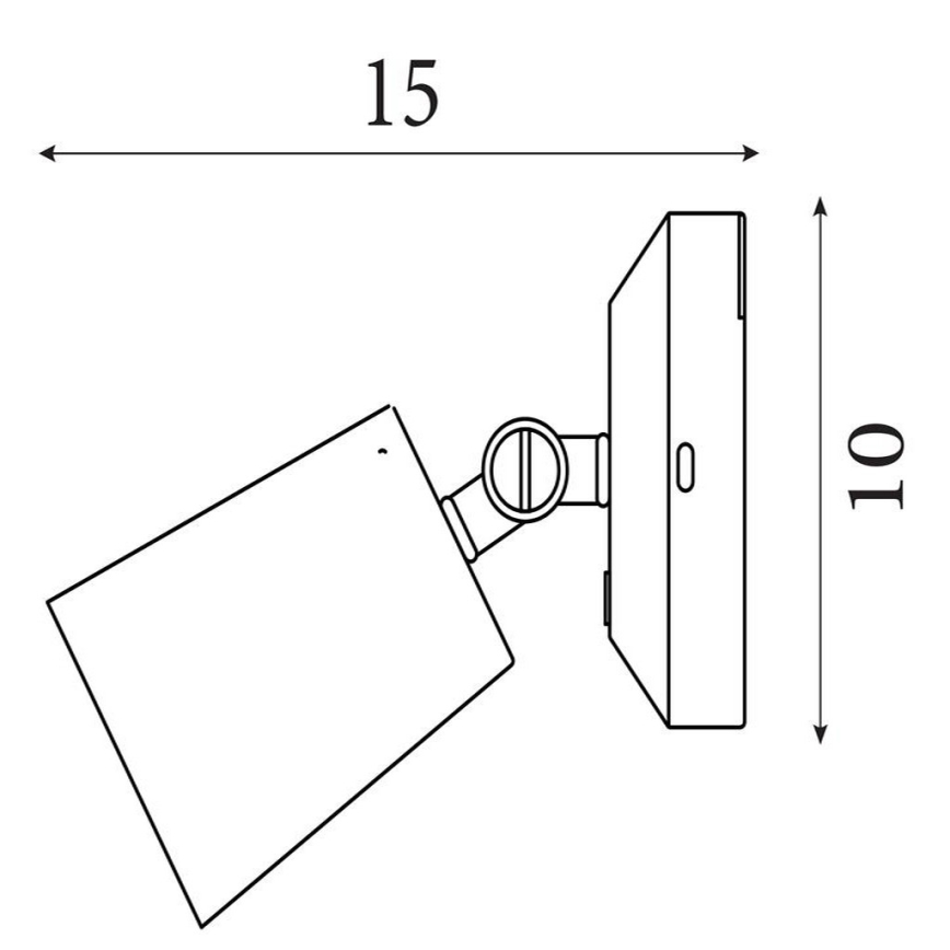 Searchlight - Димируема презареждаема стенна LED лампа CONE LED/1,5W/5V златна