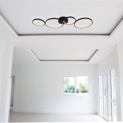 Searchlight - LED Полилей за повърхностен монтаж CIRQUE 4xLED/34W/230V