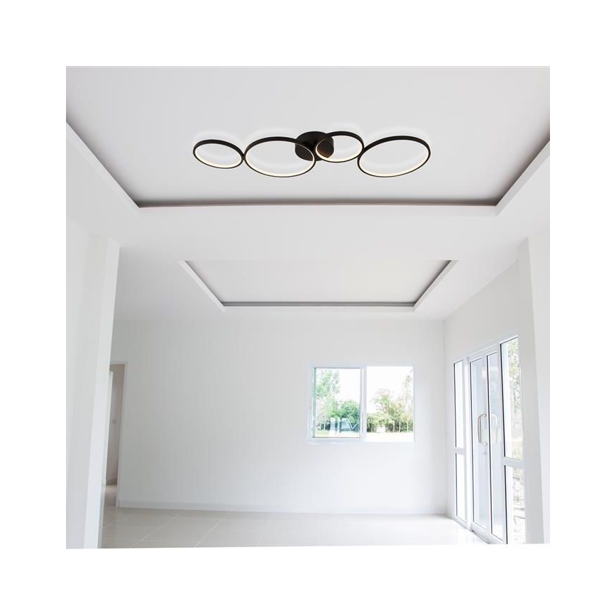 Searchlight - LED Полилей за повърхностен монтаж CIRQUE 4xLED/34W/230V