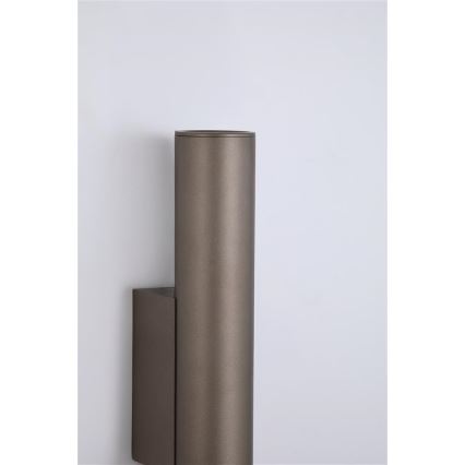 Searchlight - Стенно осветително тяло BEACON 2xGU10/10W/230V кафяво