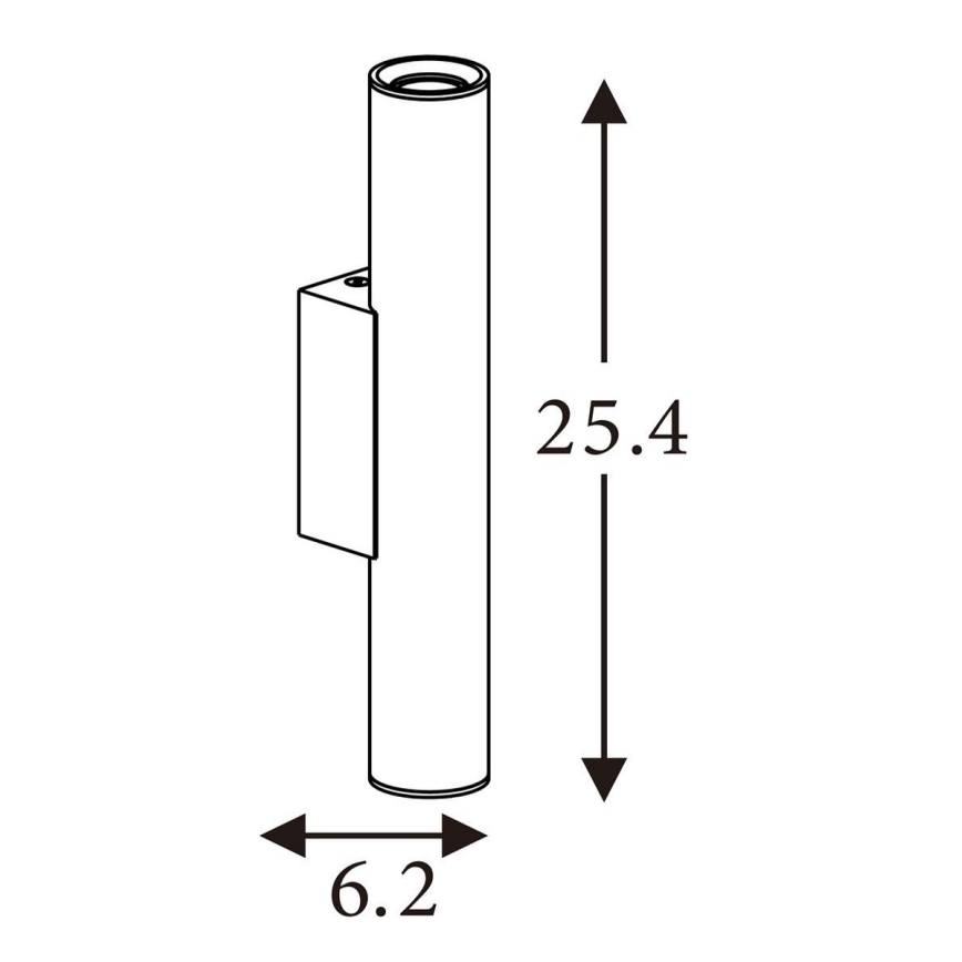 Searchlight - Стенно осветително тяло BEACON 2xGU10/10W/230V кафяво
