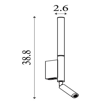 Searchlight - LED точково осветително тяло ARCHITECT LED/7W/230V черно