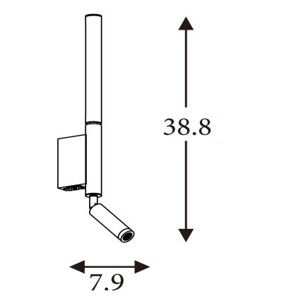 Searchlight - LED точково осветително тяло ARCHITECT LED/7W/230V кафяво