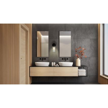 Searchlight - Стенно осветително тяло за баня IMPERIAL 1xG9/7W/230V IP44 черно