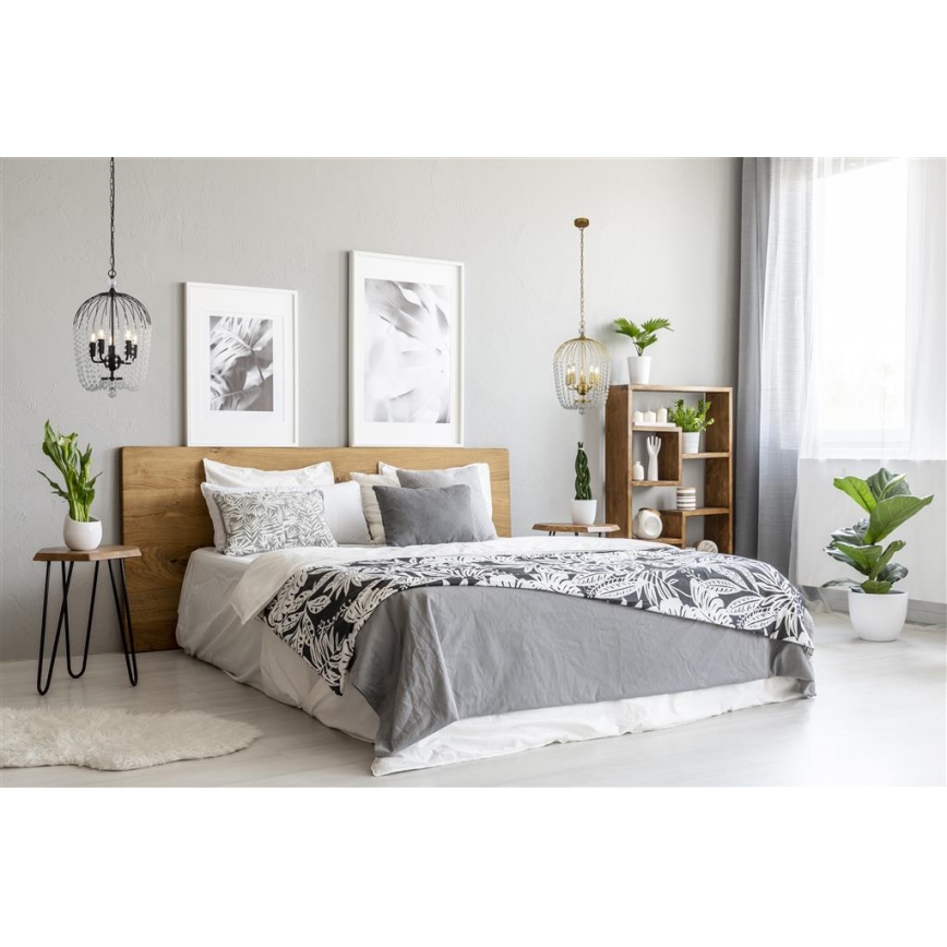 Searchlight - Висящ полилей SHOWER 5xE14/60W/230V черен