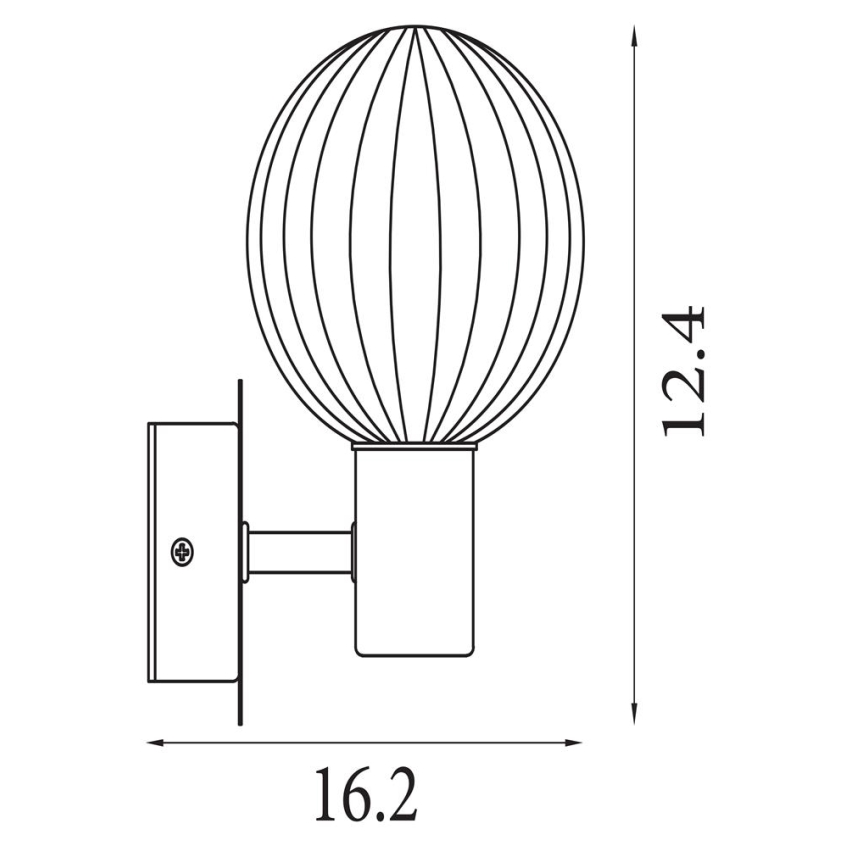 Searchlight - Стенно осветително тяло LUMINSPHERE 1xG9/7W/230V черно