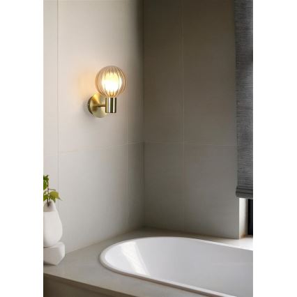 Searchlight - Стенно осветително тяло LUMINSPHERE 1xG9/7W/230V месинг