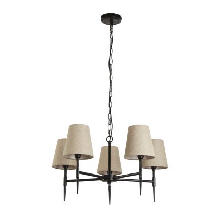 Searchlight - Пендел GOTHIC 5xE14/60W/230V черен