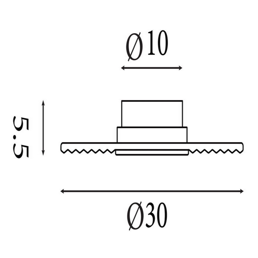 Searchlight - Димируемо LED стенено осветително тяло CLEO LED/9,4W/230V месинг