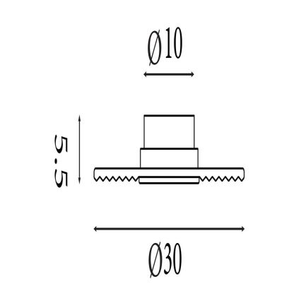 Searchlight - LED димируемо стеннo осветително тяло CLEO LED/9,4W/230V сиво