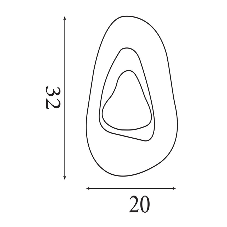 Searchlight - LED стенен аплик DESTINY LED/8W/230V черен