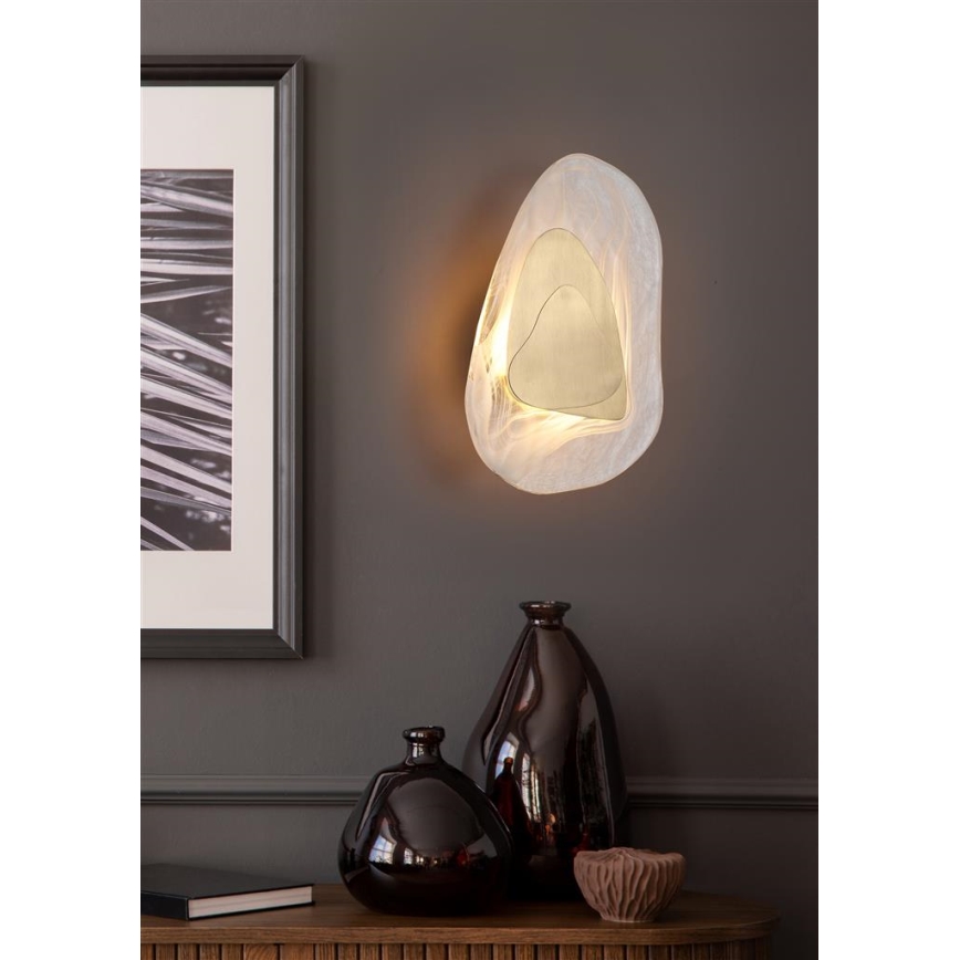 Searchlight - LED настенно осветително тяло DESTINY LED/8W/230V месинг