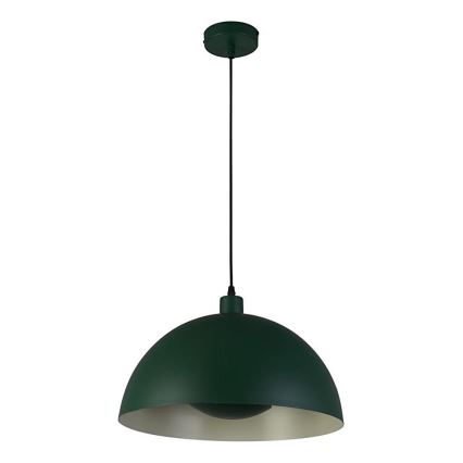 Searchlight - Подвесен полилей на кабел MARS 1xE27/60W/230V пр. 25 cm, зелен