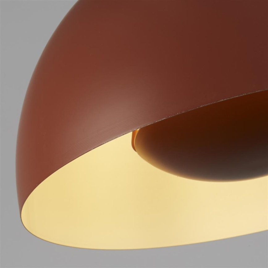 Searchlight - Висящ полилей MARS 1xE27/60W/230V Ø 40 см, тухлено червен