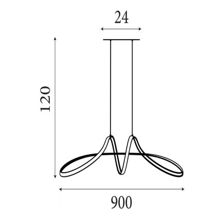 Searchlight - Димируем LED полилей на кабел MAISIE LED/41W/230V