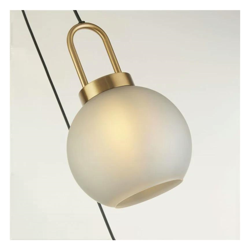 Searchlight - Висящ полилей SNOWDROP 3xE27/60W/230V месинг
