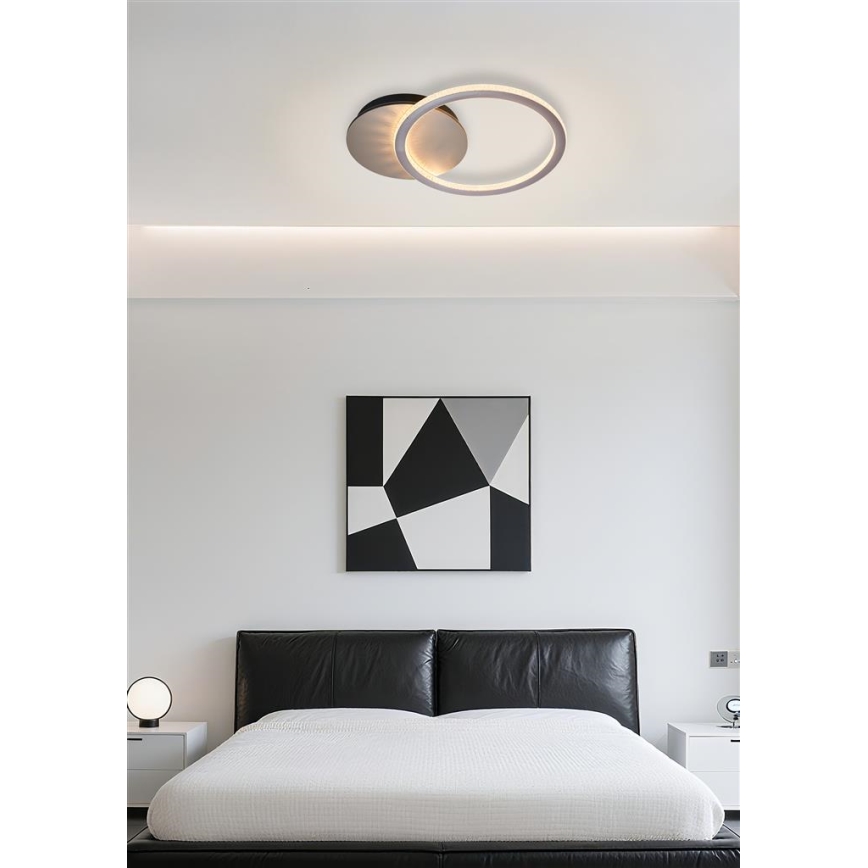 Searchlight - LED димируемо таванно осветително тяло SPECS LED/18W/230V 3000K 35x45 см месинг