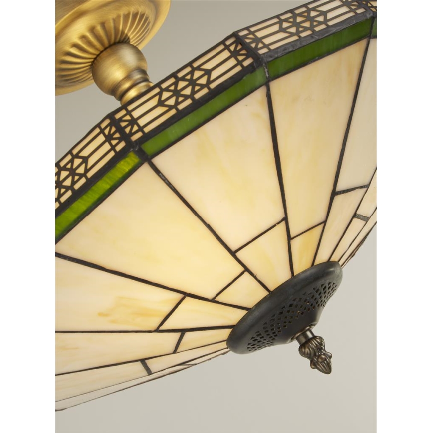 Searchlight - Tiffany Полилей за повърхностен монтаж NEW YORK 2xE14/40W/230V