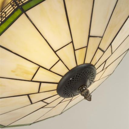 Searchlight - Tiffany Полилей за повърхностен монтаж NEW YORK 2xE14/40W/230V