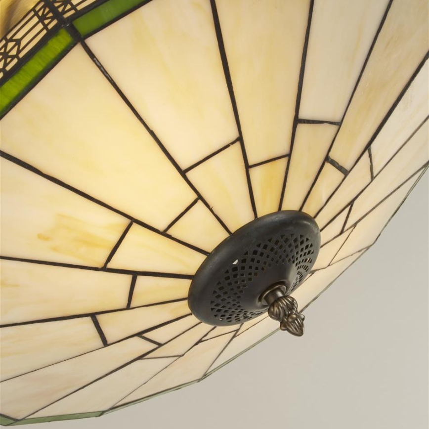 Searchlight - Tiffany Полилей за повърхностен монтаж NEW YORK 2xE14/40W/230V