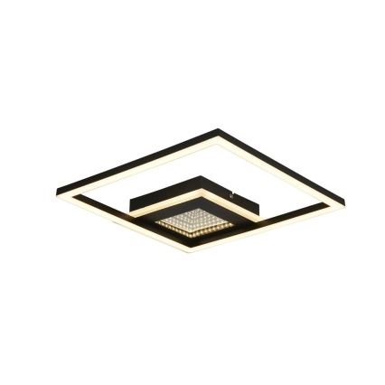 Searchlight - Димируемо таванно осветително тяло QUADRATE LED/24W/230V 36x36 cm черно