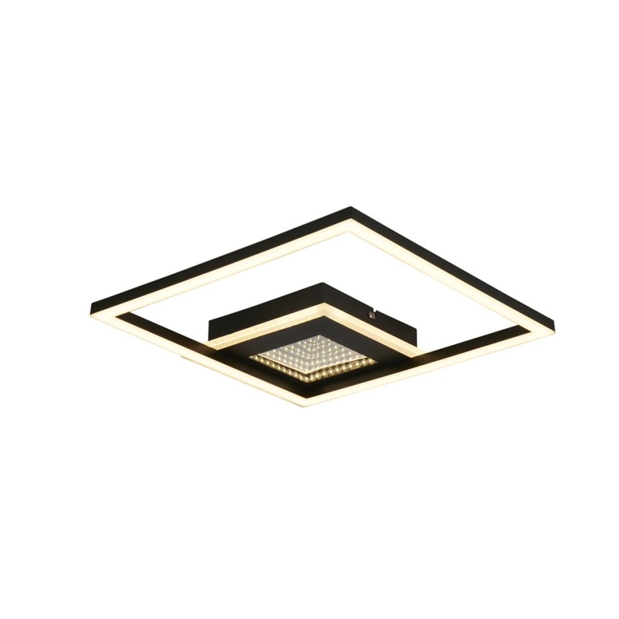 Searchlight - Димируемо таванно осветително тяло QUADRATE LED/24W/230V 36x36 cm черно