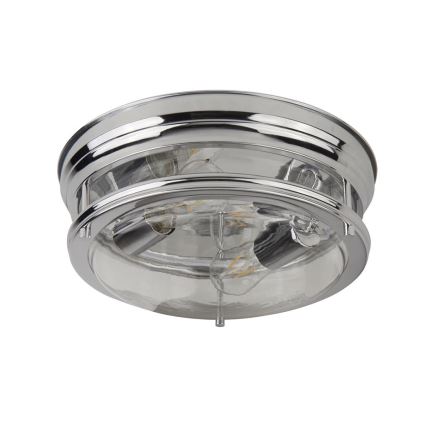 Searchlight - Плафон EDINBURGH I 2xE27/40W/230V лъскав хром