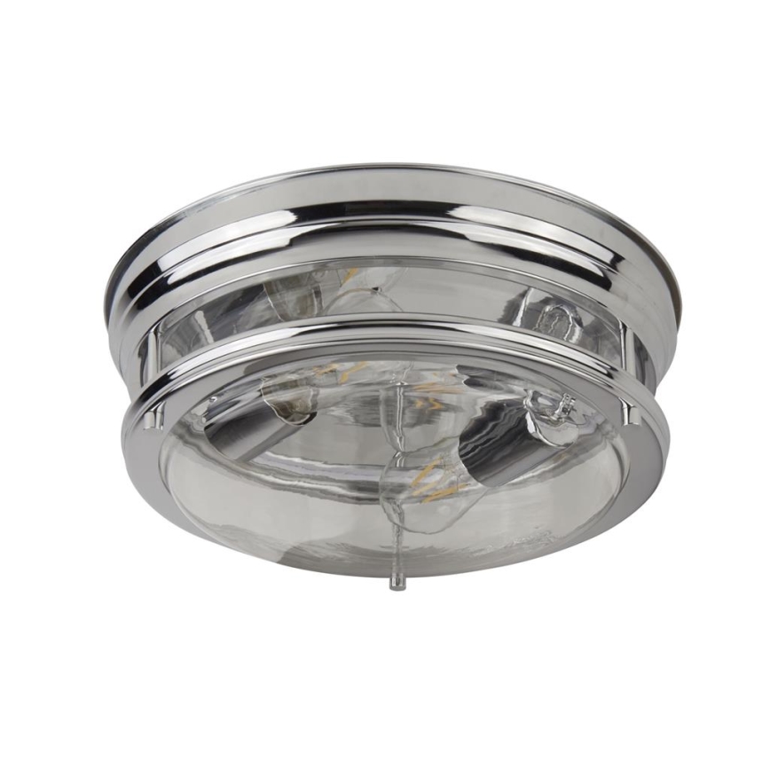 Searchlight - Плафон EDINBURGH I 2xE27/40W/230V лъскав хром